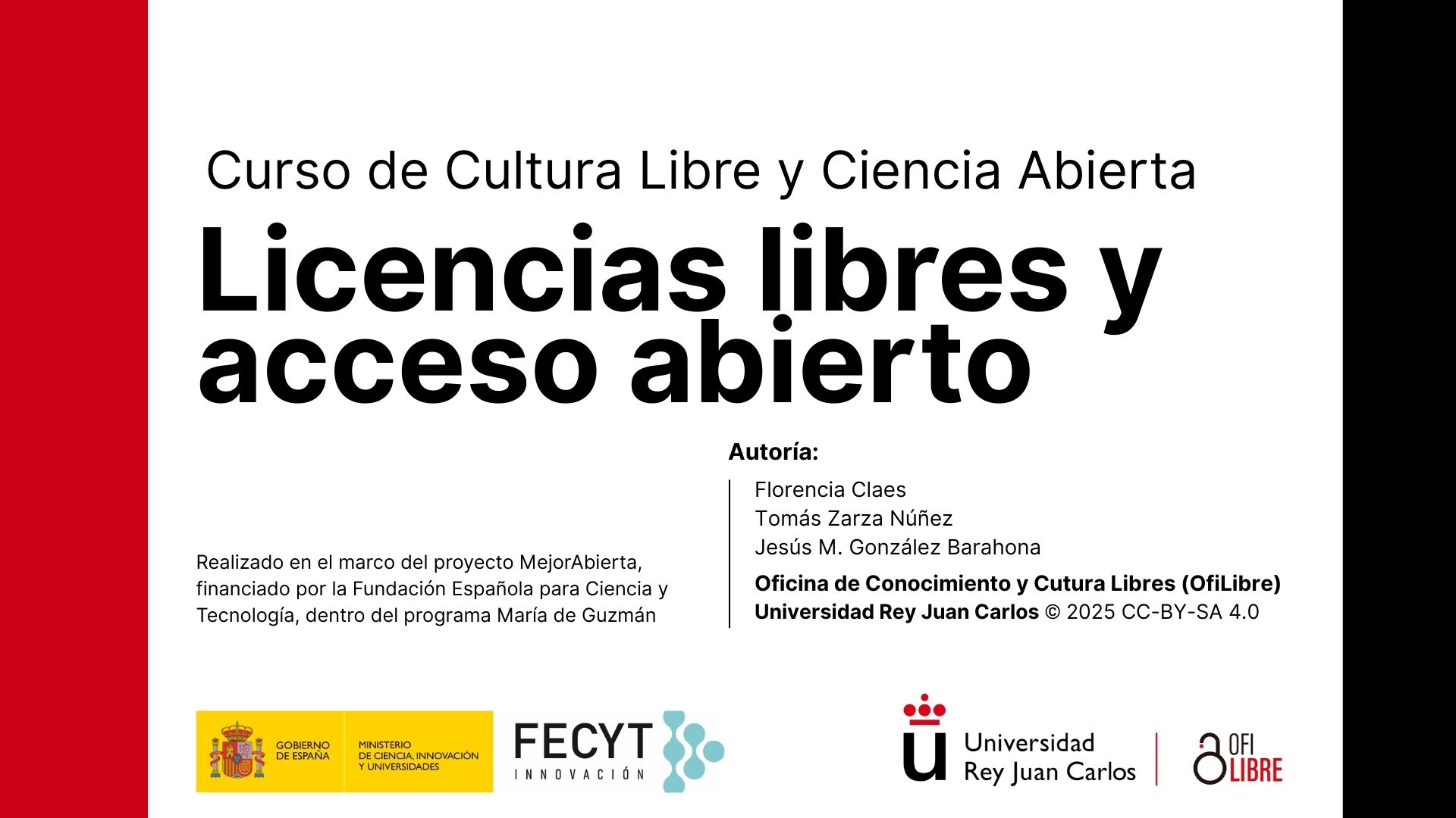 Tertulia sobre licencias libres y acceso abierto